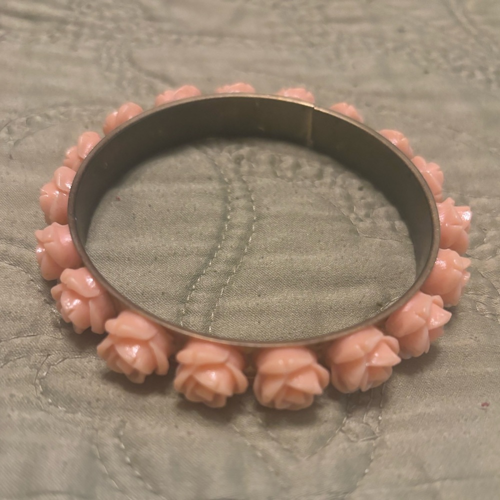 Gold Plated Rose Bracelet